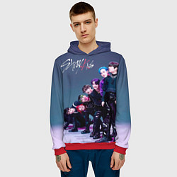 Толстовка-худи мужская Stray Kids K Idols, цвет: 3D-красный — фото 2