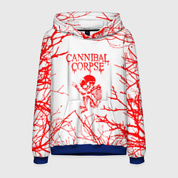 Толстовка-худи мужская Cannibal Corpse ветки, цвет: 3D-синий