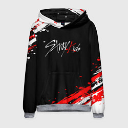 Толстовка-худи мужская Stray kids - краска, цвет: 3D-меланж