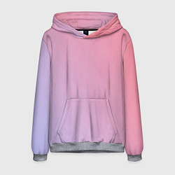 Мужская толстовка Градиент - розовая пастель