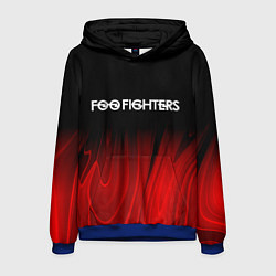 Толстовка-худи мужская Foo Fighters red plasma, цвет: 3D-синий