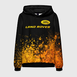 Мужская толстовка Land Rover - gold gradient: символ сверху