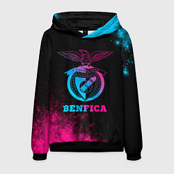 Толстовка-худи мужская Benfica - neon gradient, цвет: 3D-черный