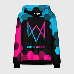 Мужская толстовка Watch Dogs - neon gradient