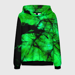 Толстовка-худи мужская Зеленый фантом, цвет: 3D-черный