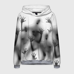 Толстовка-худи мужская Bodies inside behind a white wall, цвет: 3D-меланж