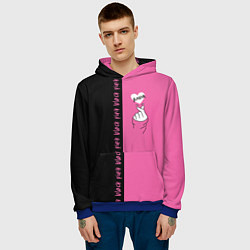 Толстовка-худи мужская Blackpink сердечко, цвет: 3D-синий — фото 2