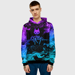 Толстовка-худи мужская Stray fire, цвет: 3D-черный — фото 2