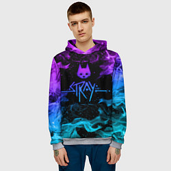Толстовка-худи мужская Stray fire, цвет: 3D-меланж — фото 2