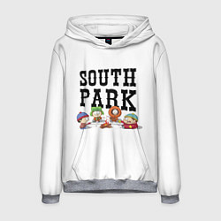 Толстовка-худи мужская South park кострёр, цвет: 3D-меланж