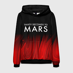 Мужская толстовка Thirty Seconds to Mars red plasma