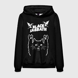 Мужская толстовка Black Sabbath рок кот