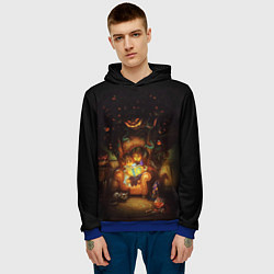 Толстовка-худи мужская Book nightmares, цвет: 3D-синий — фото 2