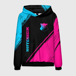 Мужская толстовка Hoffenheim - neon gradient: надпись, символ