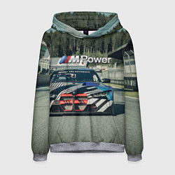 Толстовка-худи мужская BMW M Power - Motorsport - Racing team, цвет: 3D-меланж