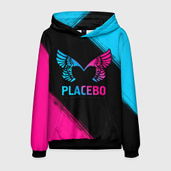 Толстовка-худи мужская Placebo - neon gradient, цвет: 3D-черный
