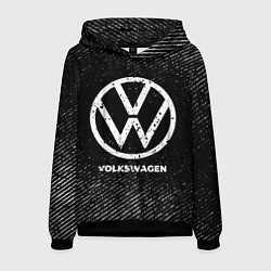 Мужская толстовка Volkswagen с потертостями на темном фоне