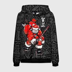 Мужская толстовка Santa Claus Samurai