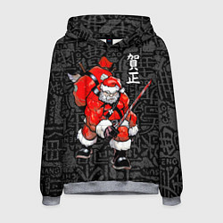 Мужская толстовка Santa Claus Samurai