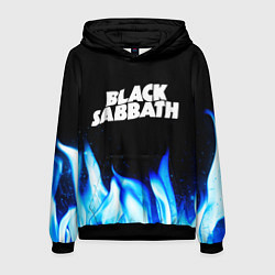 Толстовка-худи мужская Black Sabbath blue fire, цвет: 3D-черный