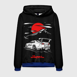 Толстовка-худи мужская Тойота супра - JDM Style, цвет: 3D-синий