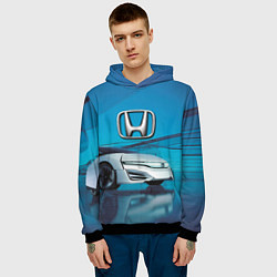 Толстовка-худи мужская Honda concept - Japan, цвет: 3D-черный — фото 2