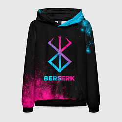 Толстовка-худи мужская Berserk - neon gradient, цвет: 3D-черный