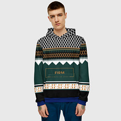 Толстовка-худи мужская FIRM как свитер из 90х, цвет: 3D-синий — фото 2