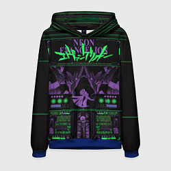 Мужская толстовка Evangelion neon poster