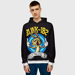 Толстовка-худи мужская Blink - fuck you since, цвет: 3D-белый — фото 2