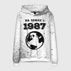 Мужская толстовка На Земле с 1987: краска на светлом
