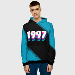 Толстовка-худи мужская Made in 1997: vintage art, цвет: 3D-черный — фото 2