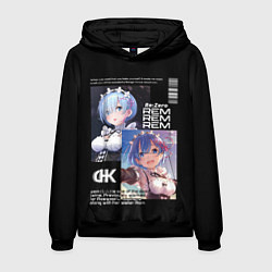 Мужская толстовка Re: Zero жизнь с нуля в другом мире