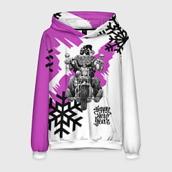 Мужская толстовка New Year: Santa Biker