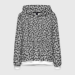 Мужская толстовка Черно-белый лабиринт