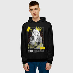 Толстовка-худи мужская Marilyn Monroe draw picture, цвет: 3D-черный — фото 2