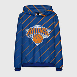Толстовка-худи мужская Нью-Йорк Никс - НБА, цвет: 3D-синий
