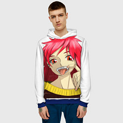 Толстовка-худи мужская Animegirl, цвет: 3D-синий — фото 2