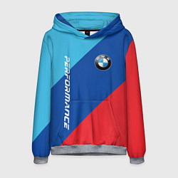 Толстовка-худи мужская Bmw - m colors, цвет: 3D-меланж