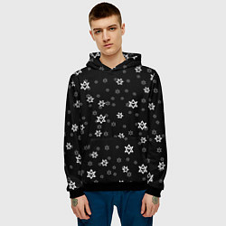 Толстовка-худи мужская Astro emblem pattern, цвет: 3D-черный — фото 2