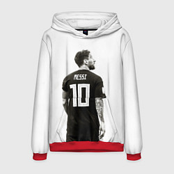 Толстовка-худи мужская 10 Leo Messi, цвет: 3D-красный