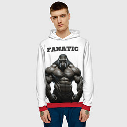 Толстовка-худи мужская Фанатик, цвет: 3D-красный — фото 2