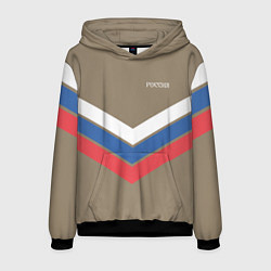 Мужская толстовка Триколор - три полосы на песочном