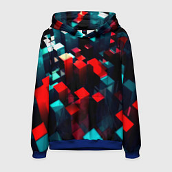 Мужская толстовка Digital abstract cube