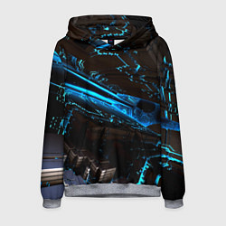 Мужская толстовка Digital space abstraction