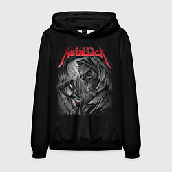 Толстовка-худи мужская Metallica - смерть, цвет: 3D-черный