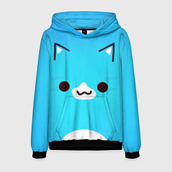 Толстовка-худи мужская Geometry Dash Cat, цвет: 3D-черный