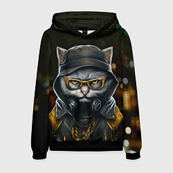 Мужская толстовка Rich grey Cat