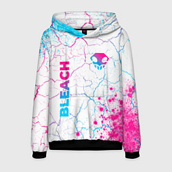 Мужская толстовка Bleach neon gradient style: надпись, символ