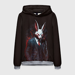 Толстовка-худи мужская Devil rabbit, цвет: 3D-меланж